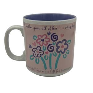 Vintage 80s A Mother Gives Love Mug by Russ Berrie coffee tea cup mug